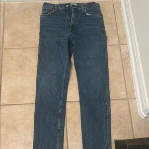 Zara Men's Classic Denim Straight Jeans